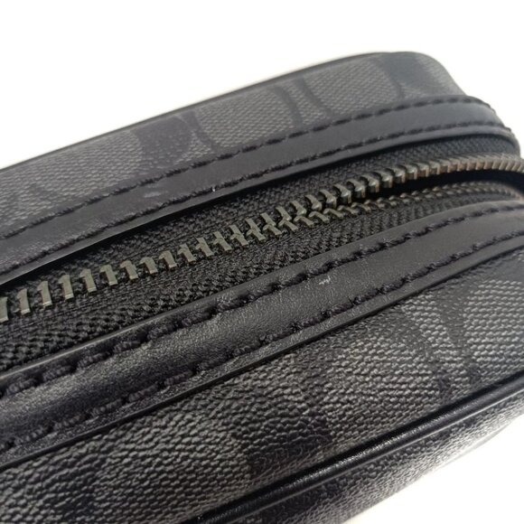 COACH Signature 2515 Black PVC Leather - Mens Clutch Bag - Picture 6 of 10